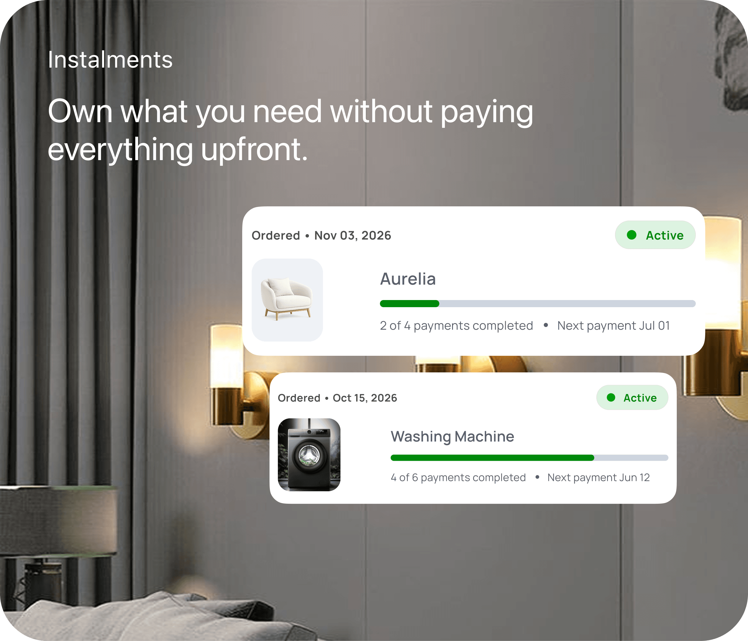 The app — Everything about your purchase, all in one app